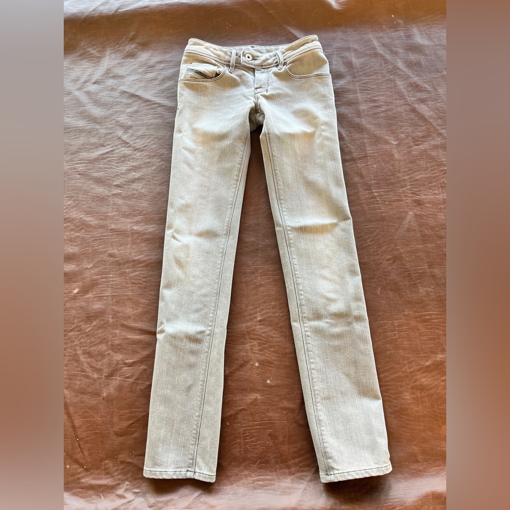 Diesel gray skinny jeans